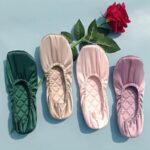 Quilted Satin Slippers