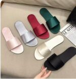 Minimal Leather Slide Sandals